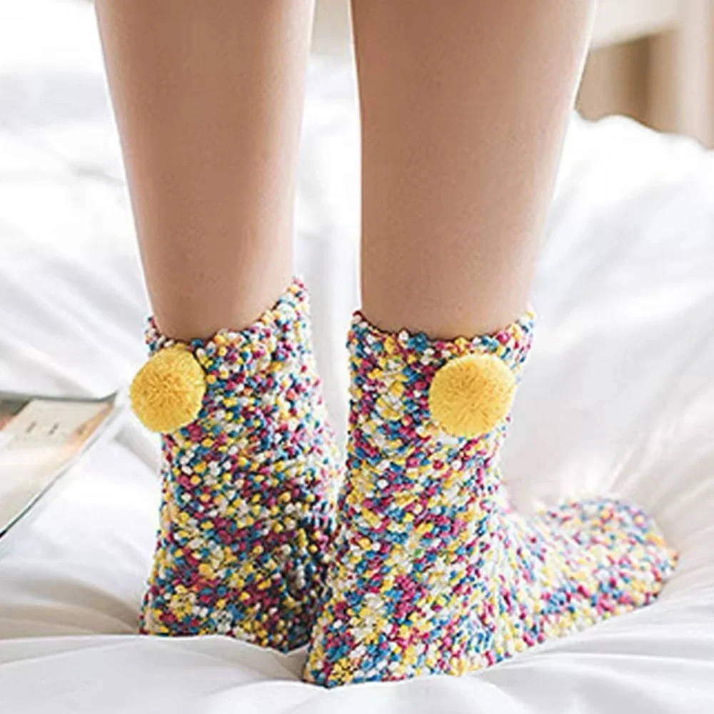 Socks with Pom Poms